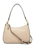 Crosshatch Leather Medium Danni Bag Cream Lauren Ralph Lauren