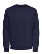 Onsceres Crew Neck Noos Navy ONLY & SONS