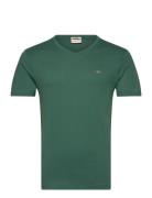 Slim Shield V-Neck T-Shirt Green GANT