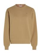 Reg Flag On Chest Swtshrt Beige Tommy Hilfiger