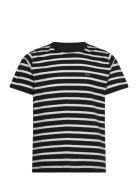 Cotton Jersey Stripe Frode Tee Black Mads Nørgaard