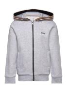 Hooded Cardigan Grey BOSS