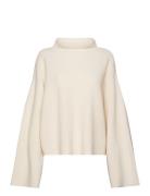 Risanegz High Neck Wool Pullover Cream Gestuz