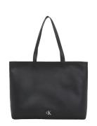 Minimal Monogram Slim Tote34 T Black Calvin Klein