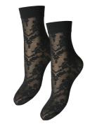 Pcmia Nylon Socks Lace 2 Pack Noos Black Pieces