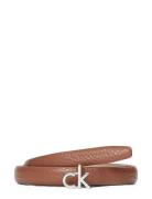 Ck Thin Belt 1.5Cm Pebble Brown Calvin Klein