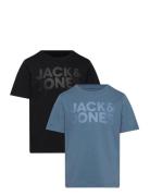 Jjecorp Logo Tee Ss O-Neck 2Pk Mp Mni Blue Jack & J S