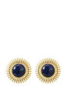 The Lapis Spirale Studs- Gold Gold LUV AJ