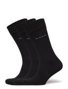 Soft Cotton Socks 3-Pack Black GANT