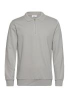 Jersey Pique W Zip L/S Grey Lindbergh