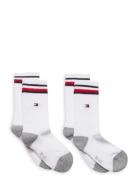 Th Kids Iconic Sports Sock 2P White Tommy Hilfiger