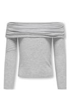 Kogamour L/S Offshoulder Top Cp Jrs Grey Kids Only