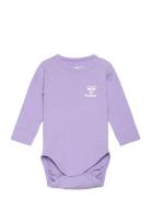 Hmlmino Body L/S Purple Hummel