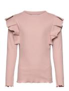Tnnua L_S Rib Tee Pink The New