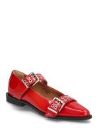 Biavictoria Double Buckle Ballet Flat Nappalak Red Bianco