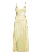 Sorella Midi Dress Yellow Bardot