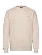 Essential Logo Crew Sweatshirt Cream Superdry