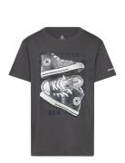 Converse Shinefetti Sneaker Short Sleeve Graphic Tee Black Converse