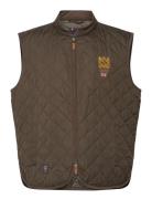 Trenton Quilted Vest Khaki Morris