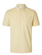 Slhslim-Atlas Ss Polo Yellow Selected Homme