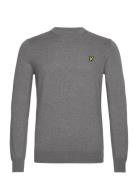 Cotton Merino Crew Neck Jumper Grey Lyle & Scott