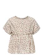Kmgthyra Life S/S Top Wvn Noos White Kids Only