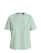 Visybil Faces O-Neck S/S T-Shirt/Dfs Green Vila