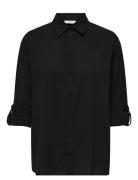 Cartizana Cotton L/S Shirt Wvn Noos Black ONLY Carmakoma