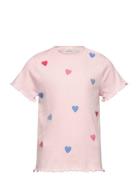 T-Shirt Ss Rib Pink Minymo