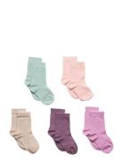 Sock 5 P Sg Plain Patterned Lindex