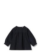 Dress L/S Elvira Navy Wheat