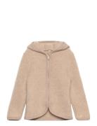 Jacket Ears Wool Fleece Beige Huttelihut