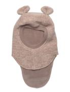 Balaclava Ears Wool Beige Huttelihut