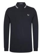 Ls Twin Tipped Fp Shirt Black Fred Perry