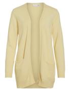 Viril Open L/S Knit Cardigan Yellow Vila
