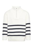 Sweater Knitted Half Zip White Lindex