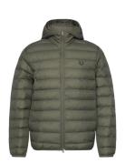 Hooded Insulated Jacket Khaki Fred Perry