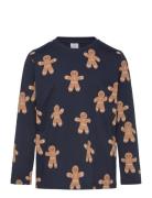 Top Ls Gingerbread Aop Navy Lindex