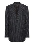 Davina Pinstripe Blazer Black Filippa K