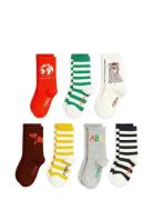 Mini Rodini Society 7-Pack Socks Patterned Mini Rodini