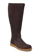 Booties - Flat - With Zipper Brown ANGULUS