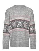 Sweater Winter Fair Isle Grey Lindex