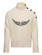 Polo Neck Sweater Or Jumper Cream Zadig & Voltaire Kids