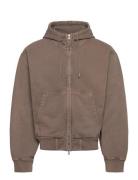 Bubble Zip Hoodie Beige Hope