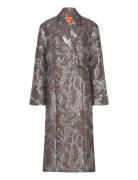 Long Sleeve Straight Coat, 2269 Wov Brown STINE GOYA