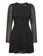 Long Sleeve Mini Dress Black ROTATE Birger Christensen