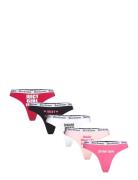 Juicy Slogan Dana 5 Pack Thong Pink Juicy Couture