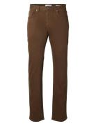 Slh196-Straight Ben Marlon Jeans Noos Brown Selected Homme