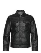 Walter Leather Bomber Jacket Black Jofama