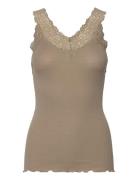 Rwbernadine Organic Cotton Sl Lace Khaki Rosemunde